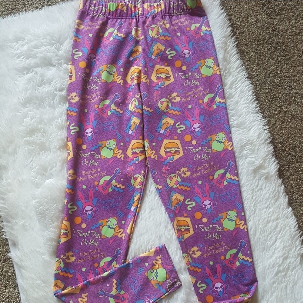 Bobs‎ Burgers Purple Loot Crate Exlusive Leggings Purple Multicolor Size Medium
